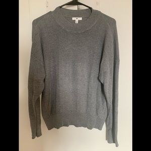 Gray light sweater